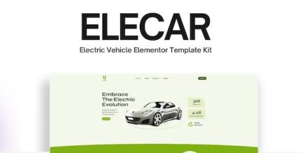 Elecar - Electric Vehicle Elementor Template Kit