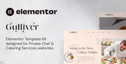Gulliver - Private Chef & Personal Dining Services Elementor Template Kit