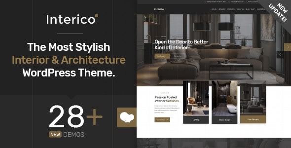 Interico 1.1.6 – Interior Design & Architecture WordPress Theme