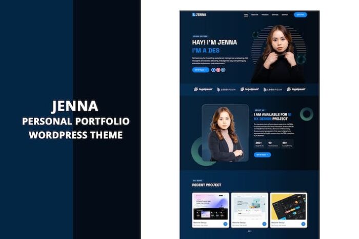 Jenna - Personal Portfolio WordPress Theme