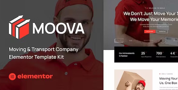Moova - Moving & Transport Company Elementor Template Kit