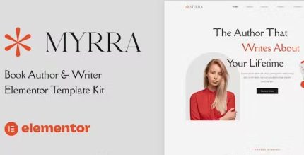 Myrra - Book Author & Writer Elementor Template Kit
