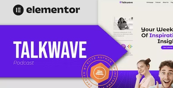 Talkwave - Podcaster Elementor Template Kit