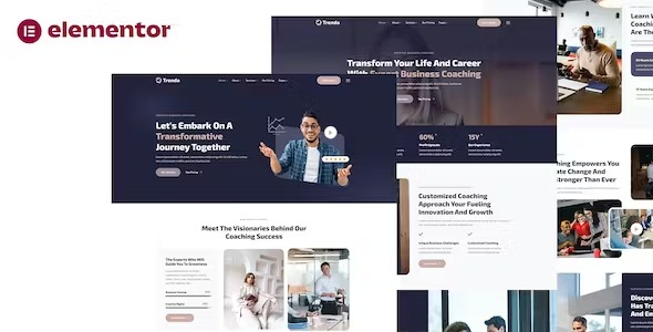 Trenda - Creative Business Coaching Elementor Template Kit
