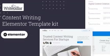 Writepillar - Content Writing Services Elementor Template Kit