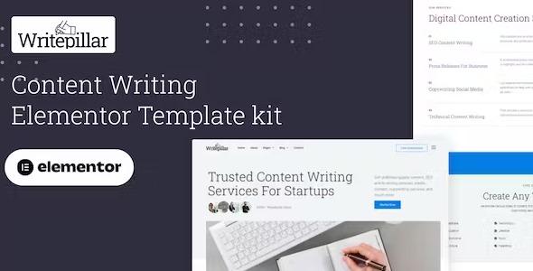 Writepillar - Content Writing Services Elementor Template Kit