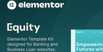Equity - Banking & Business Loan Elementor Template Kit