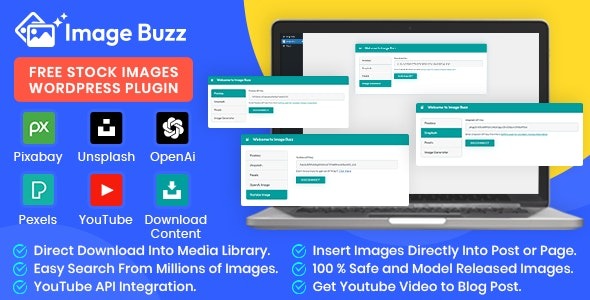Image Buzz 2.18.0 – Free Stock Images WordPress Plugin