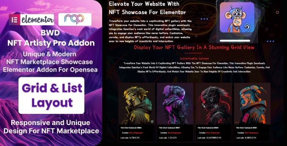 NFT Artisty Pro 1.0 – OpenSea NFT Marketplace