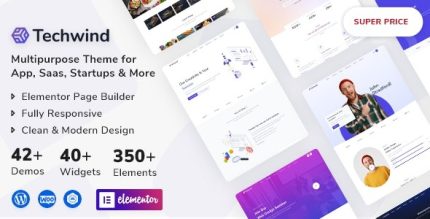 Techwind -  Multipurpose Landing Page WordPress Theme