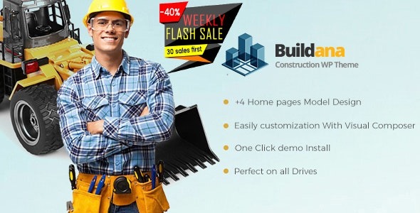 Buildana 2.0 – Construction & Building WordPress Theme
