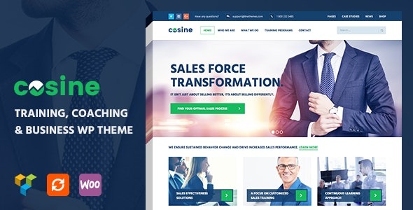 Cosine 1.0.8 – Training & Coaching WordPress Theme