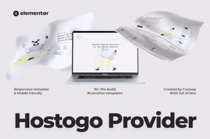 Hostogo - Hosting Provider Elementor Template Kit