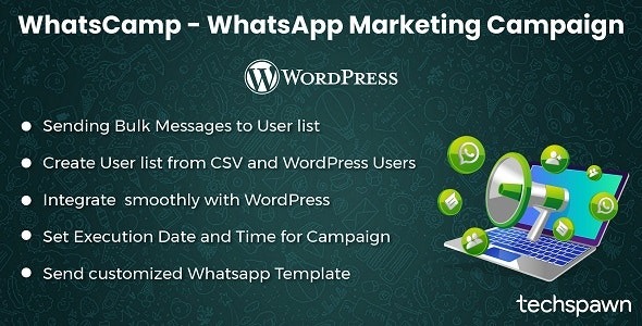WhatsCamp 1.0.1 – WhatsApp Marketing Campaign for WordPress