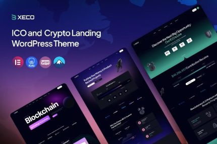 Xeco - ICO & Crypto Landing WordPress Theme