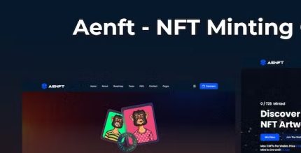 Aenft - NFT Minting Collection WordPress Theme
