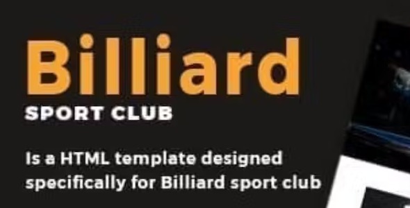 Billiard - Creative Sporting WordPress Theme