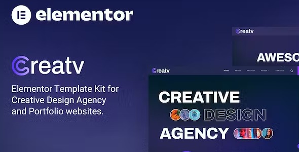 Creatv - Creative Design Agency Elementor Template Kit