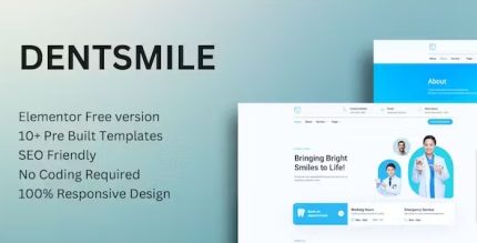 Dentsmile - Dentist & Dental Clinic Elementor Template Kit