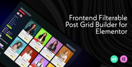 GridBuilder X - Frontend Filterable Elementor Post Grid Builder