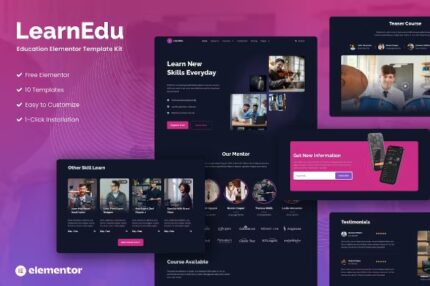 LearnEdu - Education & Online Learning Elementor Template Kit