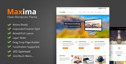 Maxima - Minimal Blog & Magazine WordPress Theme