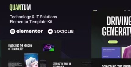 Quantum - Technology & IT Solutions Elementor Template Kit