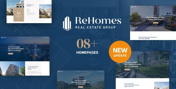 Rehomes 2.0.8 – Real Estate Group WordPress Theme