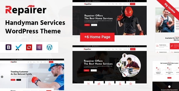 Repairer 3.0 – Handyman Services WordPress Theme