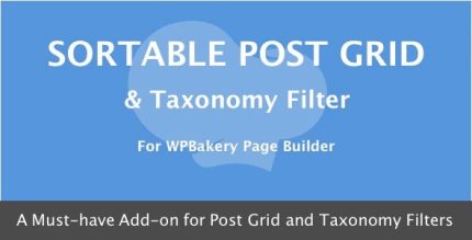 Sortable Grid & Taxonomy Filter - WPBakery Page Builder
