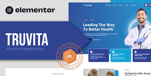 Truvita - Medical Healthcare Elementor Template Kit