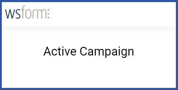 WS Form PRO Active Campaign 1.0.12