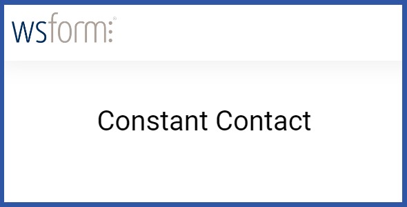 WS Form PRO Constant Contact 2.0.4