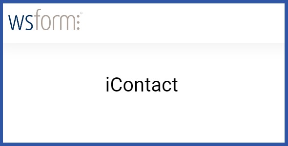 WS Form PRO iContact 1.0.1