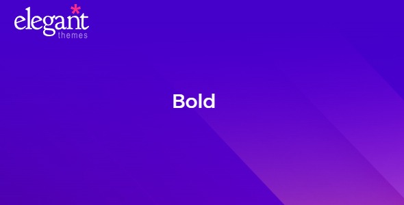 Elegant Themes Bold 6.5.13