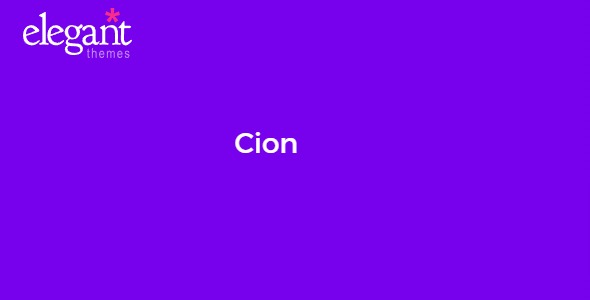 Elegant Themes Cion 6.4.13