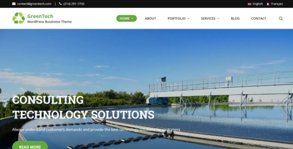 GretaThemes GreenTech 1.2.4 – Ecology WordPress Theme