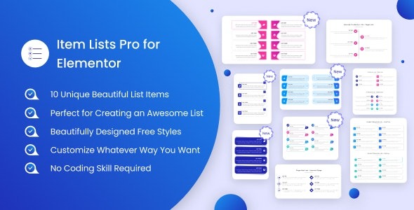 Item Lists Pro for Elementor 1.5.3