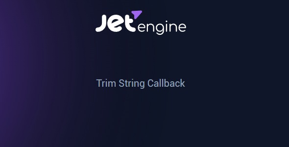 JetEngine Trim String Callback 1.0.3