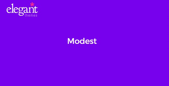 Elegant Themes Modest 3.9.13