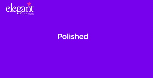 Elegant Themes Polished 4.5.13