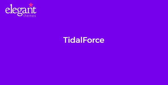 Elegant Themes TidalForce 5.2.13