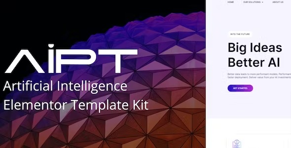 AiPT - Artificial Intelligence Company Elementor Template Kit