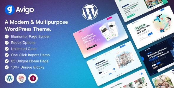 Avigo 1.0 – Multipurpose Business WordPress Theme