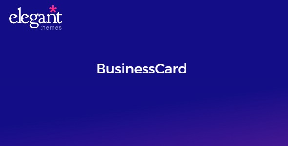 Elegant Themes BusinessCard 4.4.12