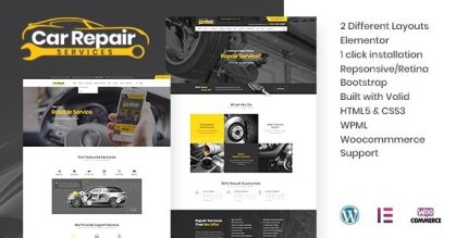 Car Repair - Services & Auto Mechanic WordPress Theme + RTL