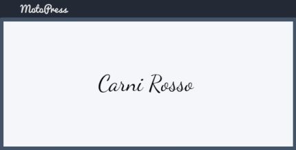 MotoPress Carni Rosso