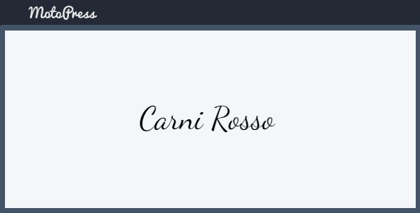 MotoPress Carni Rosso 1.0.3