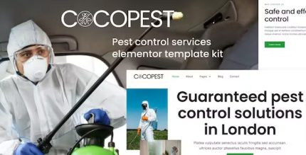 Cocopest - Pest Control Services Elementor Template Kit