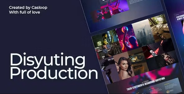 Disyuting - Production House Elementor Template Kit